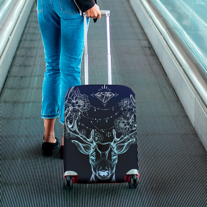 Bohemian Spiritual Deer Print Luggage Cover