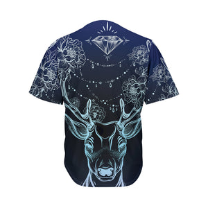 Bohemian Spiritual Deer Print Men's Baseball Jersey