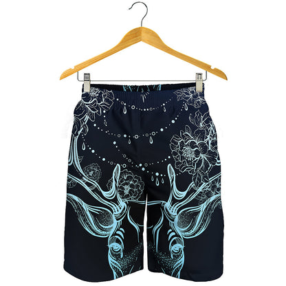 Bohemian Spiritual Deer Print Men's Shorts