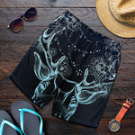 Bohemian Spiritual Deer Print Men's Shorts