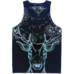 Bohemian Spiritual Deer Print Men's Tank Top
