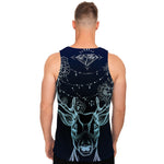 Bohemian Spiritual Deer Print Men's Tank Top
