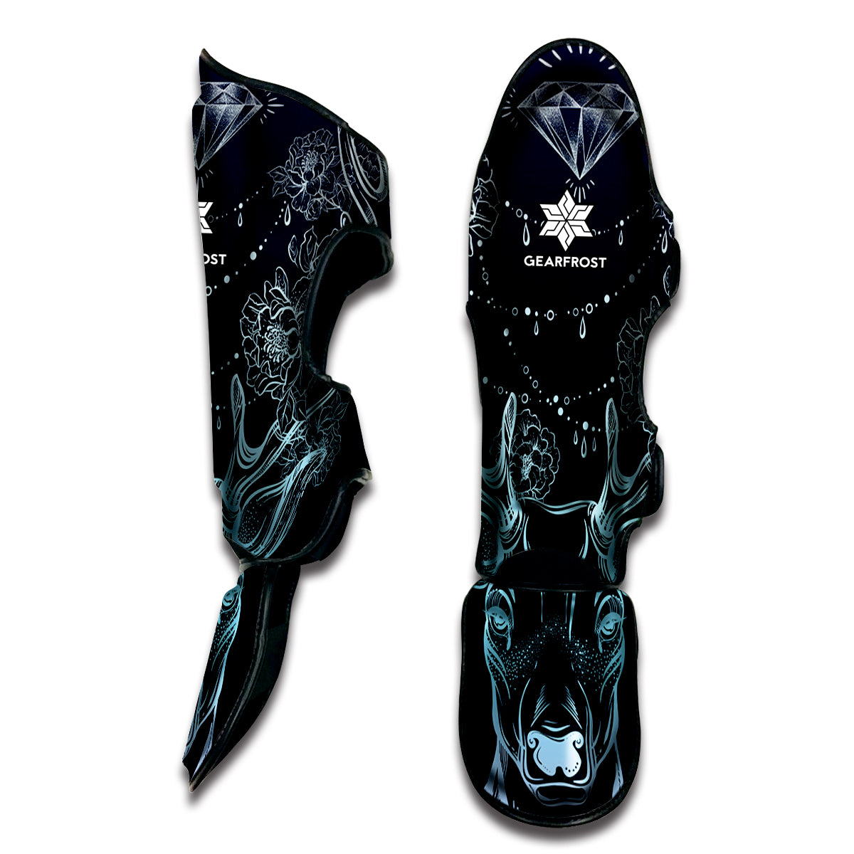 Bohemian Spiritual Deer Print Muay Thai Shin Guard