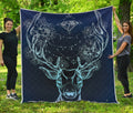 Bohemian Spiritual Deer Print Quilt