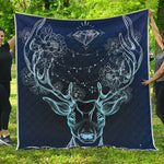 Bohemian Spiritual Deer Print Quilt