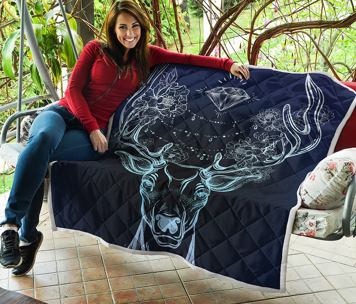 Bohemian Spiritual Deer Print Quilt