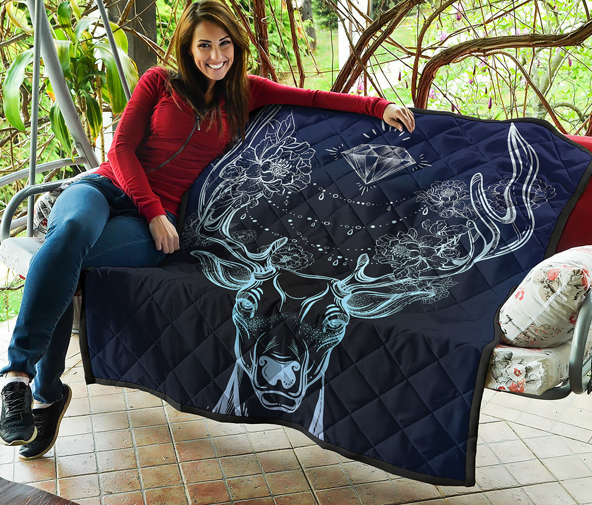 Bohemian Spiritual Deer Print Quilt