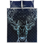 Bohemian Spiritual Deer Print Quilt Bed Set