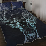 Bohemian Spiritual Deer Print Quilt Bed Set