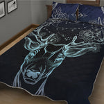 Bohemian Spiritual Deer Print Quilt Bed Set