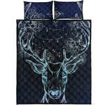 Bohemian Spiritual Deer Print Quilt Bed Set