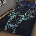 Bohemian Spiritual Deer Print Quilt Bed Set