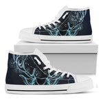 Bohemian Spiritual Deer Print White High Top Shoes