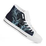 Bohemian Spiritual Deer Print White High Top Shoes
