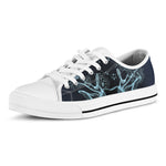 Bohemian Spiritual Deer Print White Low Top Shoes