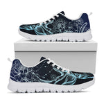 Bohemian Spiritual Deer Print White Sneakers