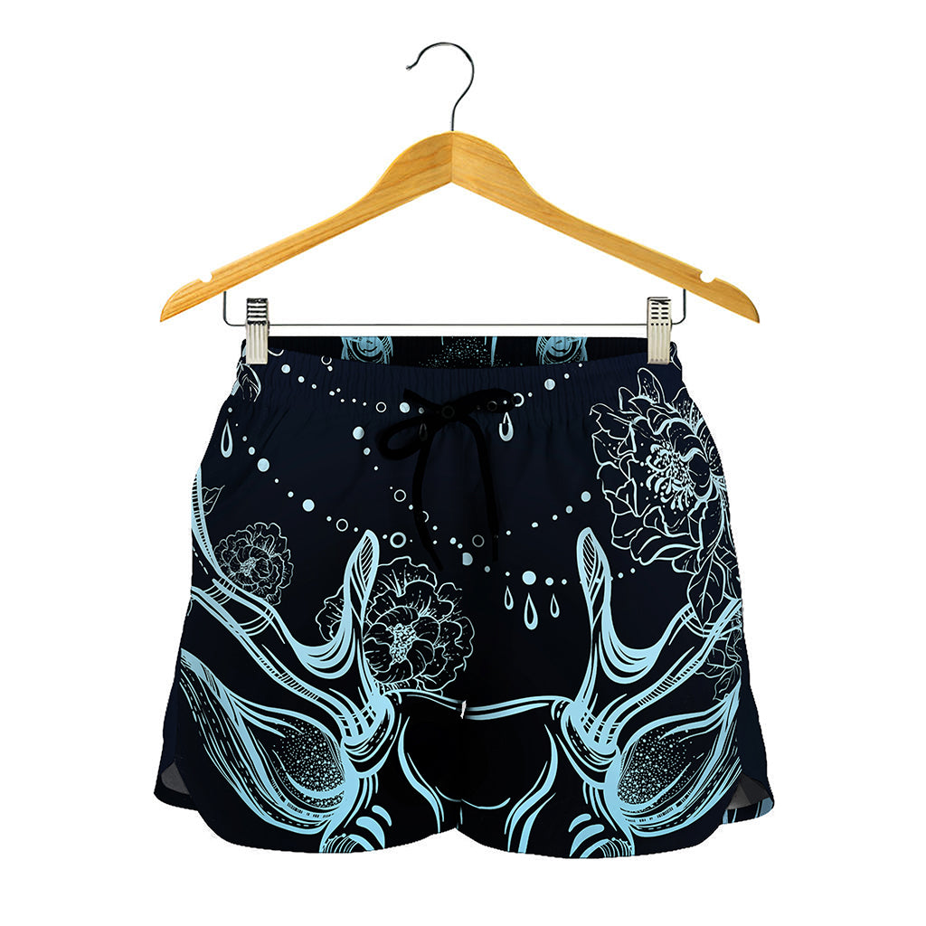 Bohemian Spiritual Deer Print Women's Shorts