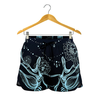 Bohemian Spiritual Deer Print Women's Shorts