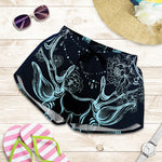 Bohemian Spiritual Deer Print Women's Shorts