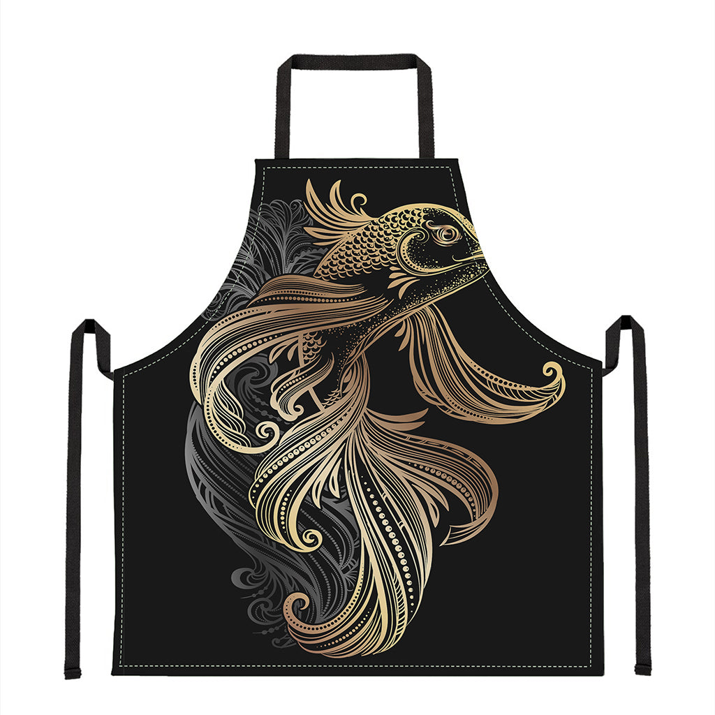 Bohemian Spiritual Fish Print Apron