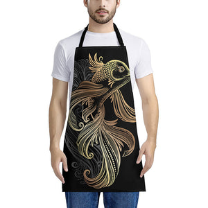 Bohemian Spiritual Fish Print Apron