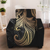 Bohemian Spiritual Fish Print Armchair Slipcover