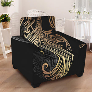 Bohemian Spiritual Fish Print Armchair Slipcover