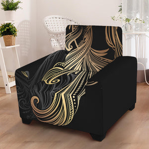 Bohemian Spiritual Fish Print Armchair Slipcover