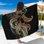 Bohemian Spiritual Fish Print Beach Sarong Wrap