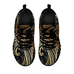 Bohemian Spiritual Fish Print Black Sneakers