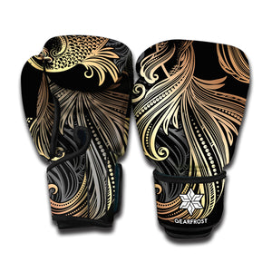 Bohemian Spiritual Fish Print Boxing Gloves