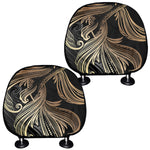 Bohemian Spiritual Fish Print Car Headrest Covers