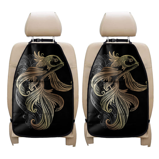 Bohemian Spiritual Fish Print Car Seat Organizers