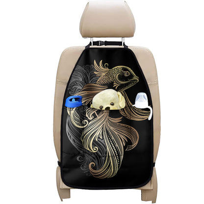 Bohemian Spiritual Fish Print Car Seat Organizers