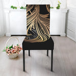 Bohemian Spiritual Fish Print Dining Chair Slipcover