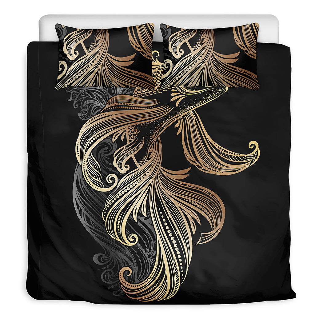 Bohemian Spiritual Fish Print Duvet Cover Bedding Set