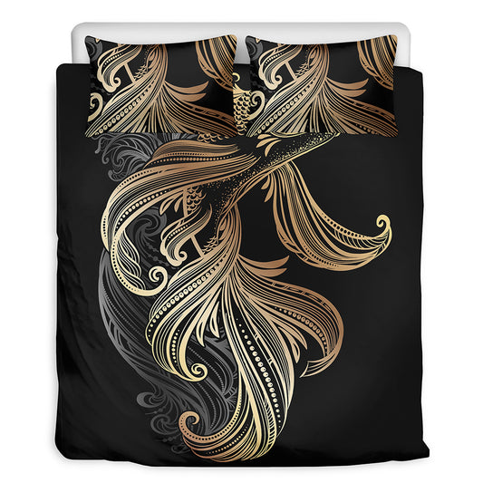 Bohemian Spiritual Fish Print Duvet Cover Bedding Set