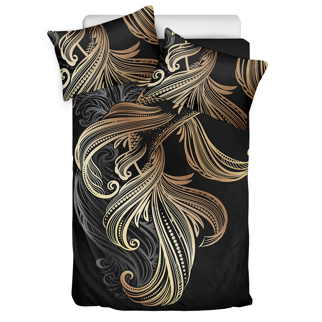 Bohemian Spiritual Fish Print Duvet Cover Bedding Set