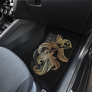 Bohemian Spiritual Fish Print Front and Back Car Floor Mats