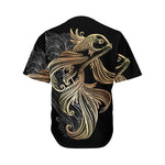 Bohemian Spiritual Fish Print Men's Baseball Jersey