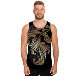 Bohemian Spiritual Fish Print Men's Tank Top