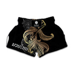 Bohemian Spiritual Fish Print Muay Thai Boxing Shorts