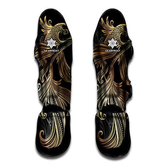 Bohemian Spiritual Fish Print Muay Thai Shin Guard