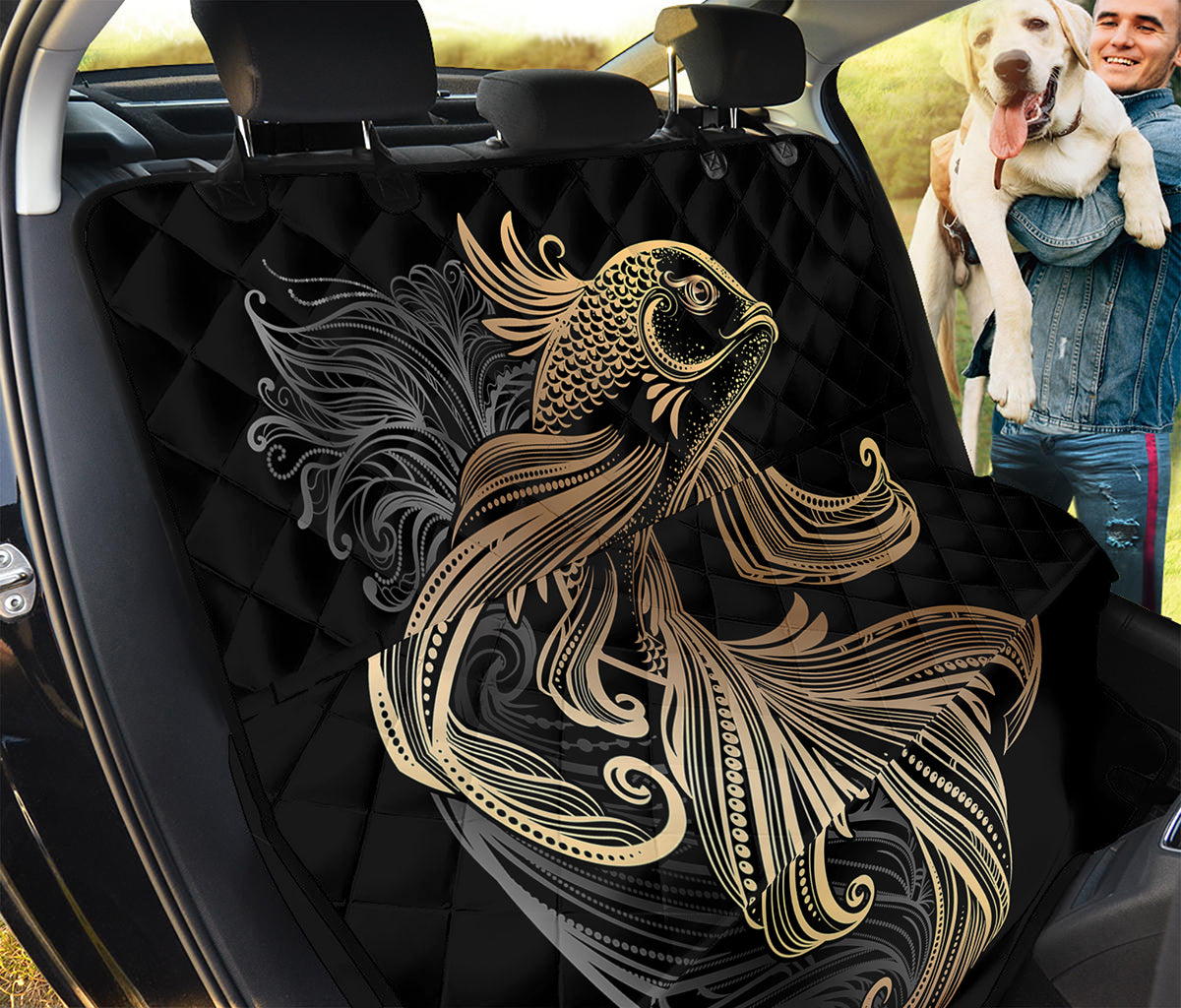 Bohemian Spiritual Fish Print Pet Car Back Seat Cover