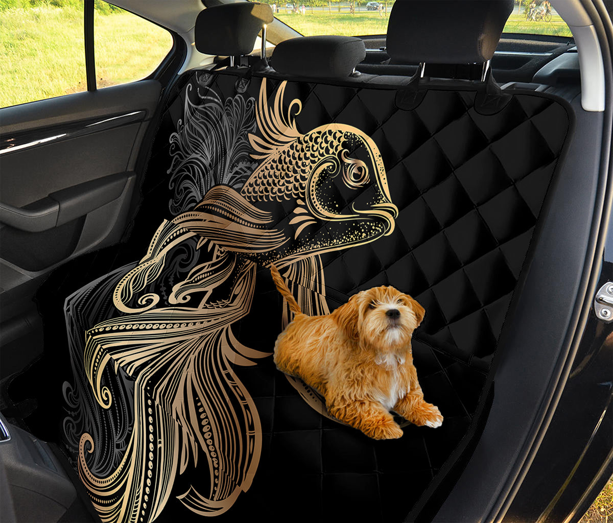 Bohemian Spiritual Fish Print Pet Car Back Seat Cover