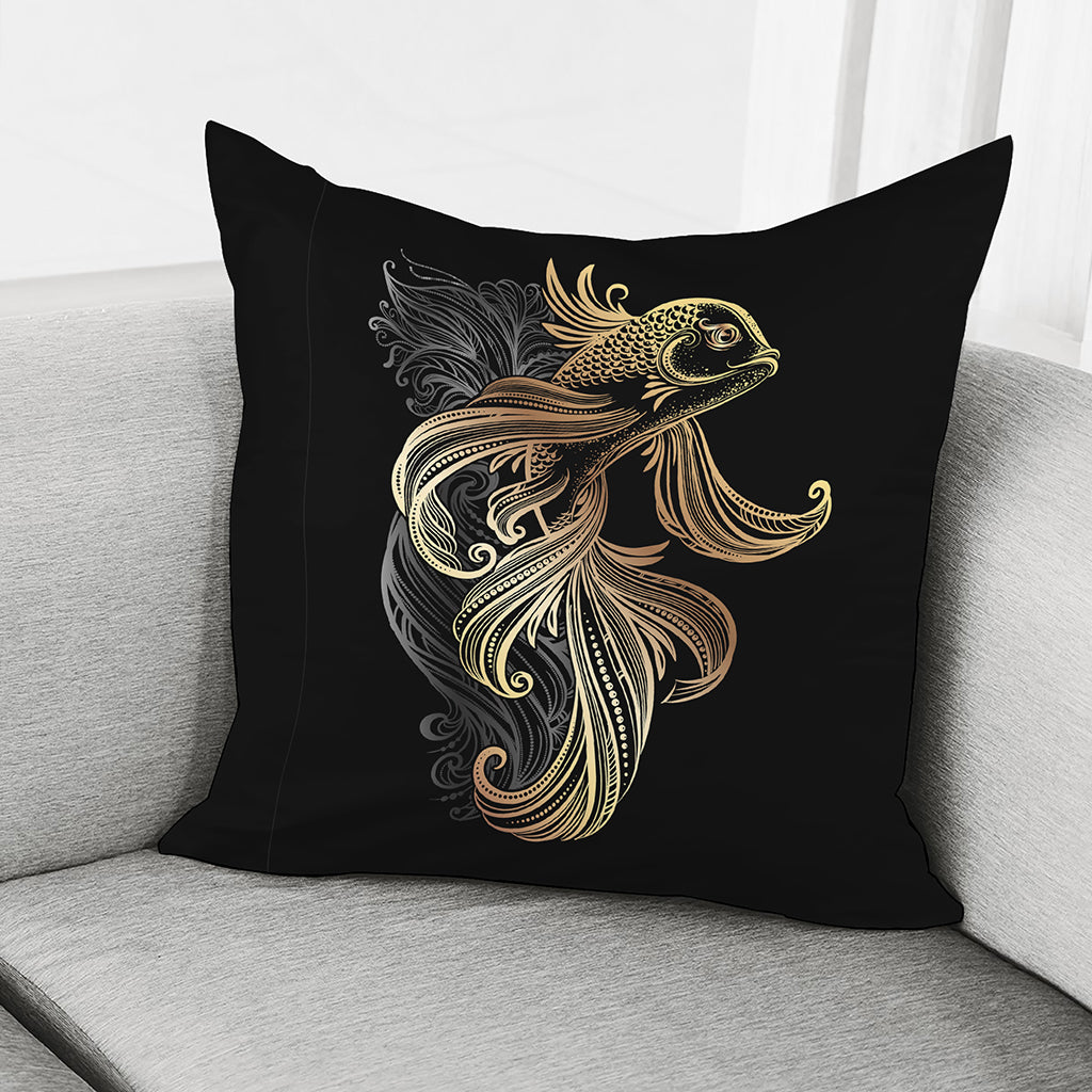 Bohemian Spiritual Fish Print Pillow Cover