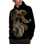 Bohemian Spiritual Fish Print Pullover Hoodie