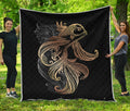Bohemian Spiritual Fish Print Quilt