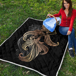 Bohemian Spiritual Fish Print Quilt