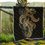 Bohemian Spiritual Fish Print Quilt